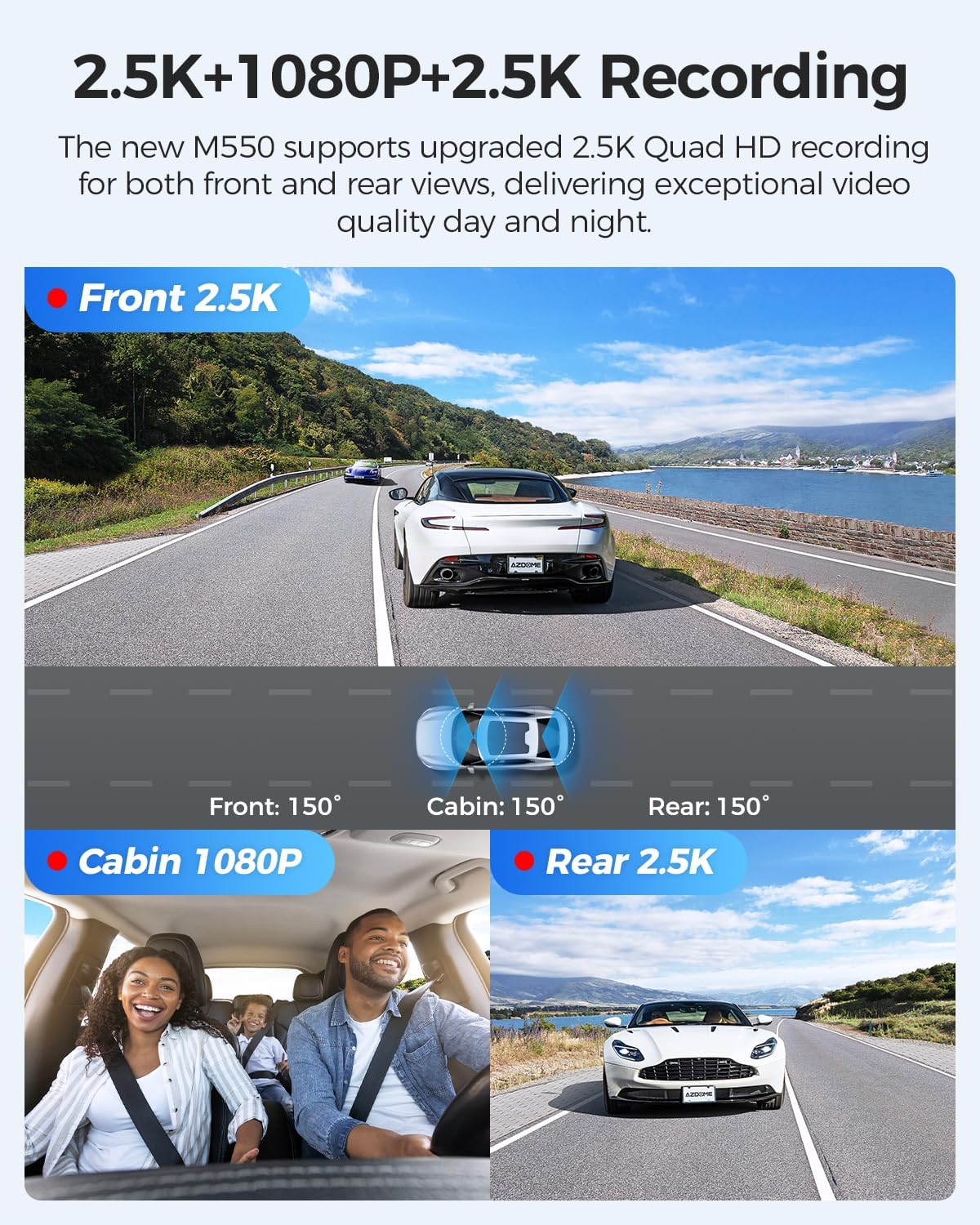 AZDome M5503‑Channel 4K Dash Cam - Image 3