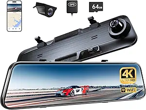Pelsee P12 Plus Mirror Dash Cam
